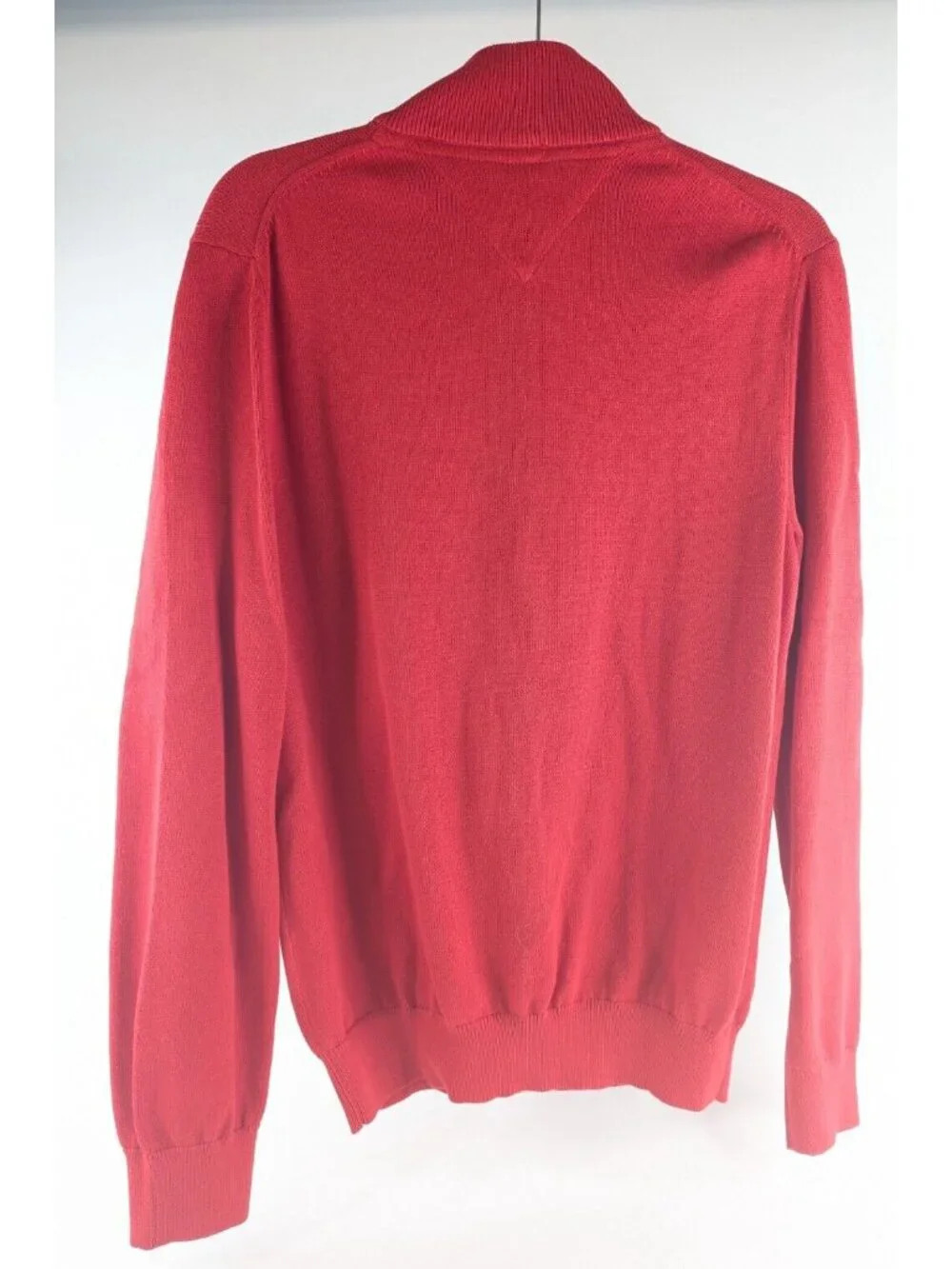 Tommy Hilfiger Men’s Medium Quarter-Zip Sweater Red Pullover NWT MSRP $80